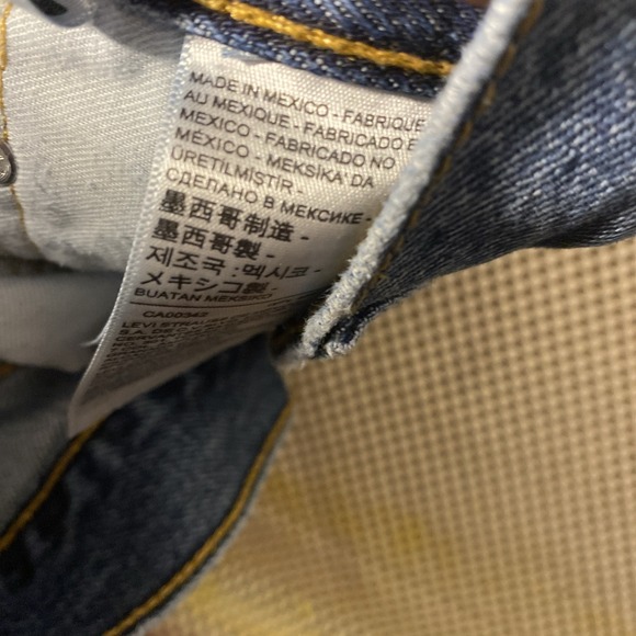 Levis Jeans Mens 33x32 505 Regular Straight Classic Heavy Denim Y2K - Picture 4 of 5